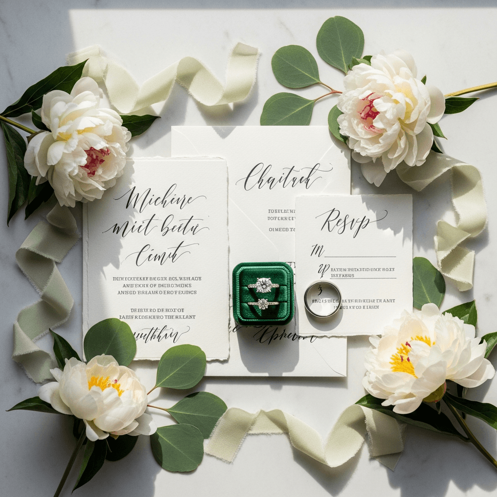 Wedding details rings flowers Seattle wedding photography